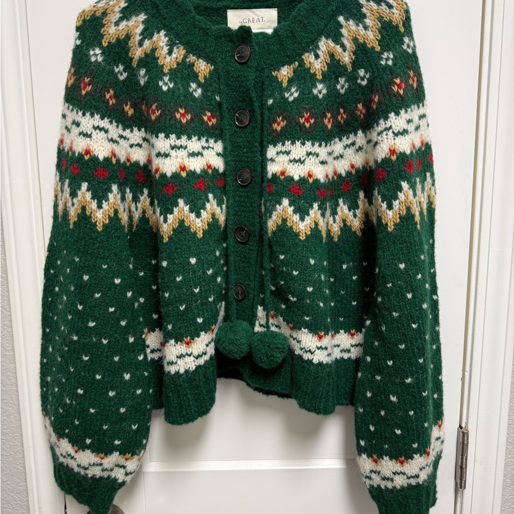 THE GREAT. Ice Rink Cardigan